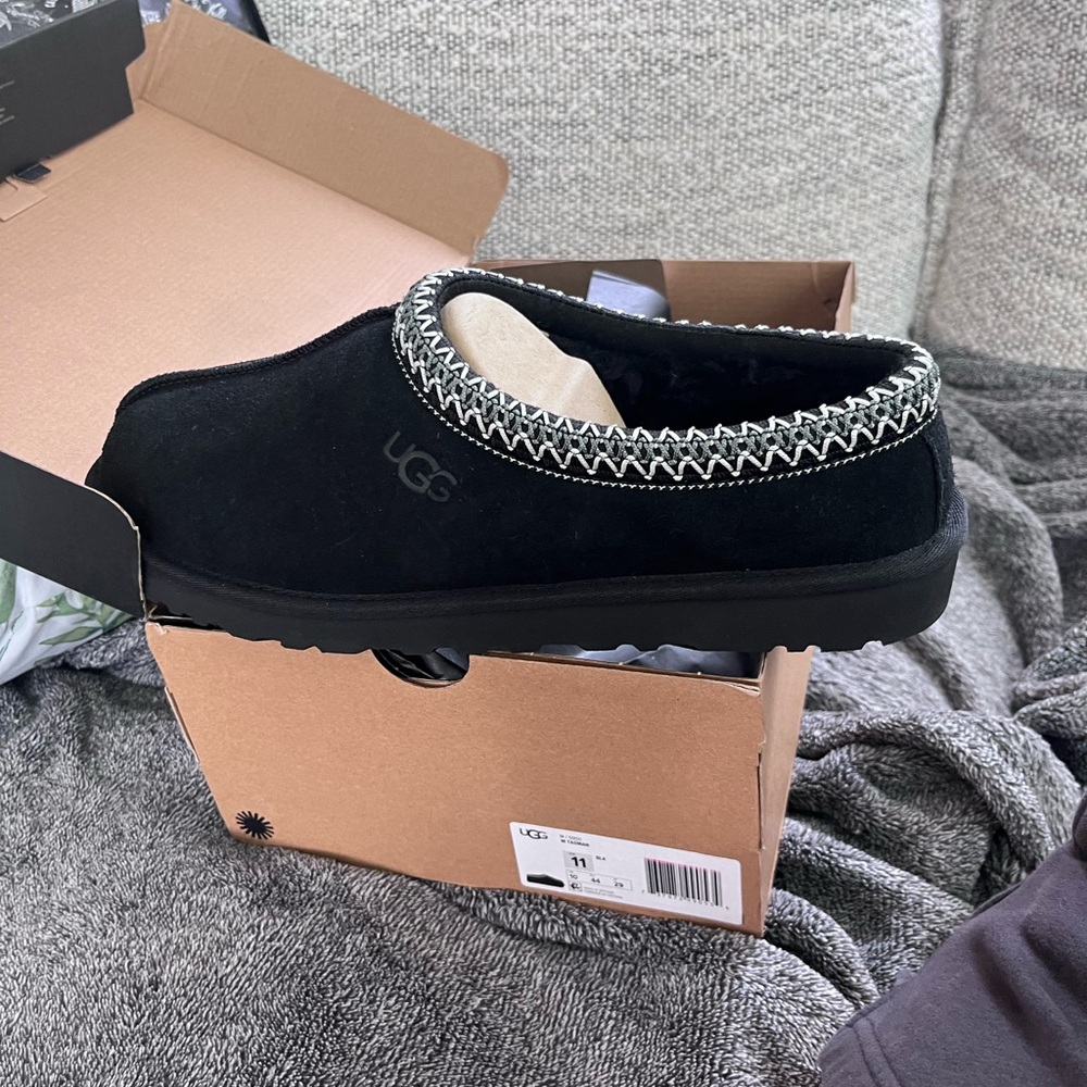 UGG Black Tasman Slippers